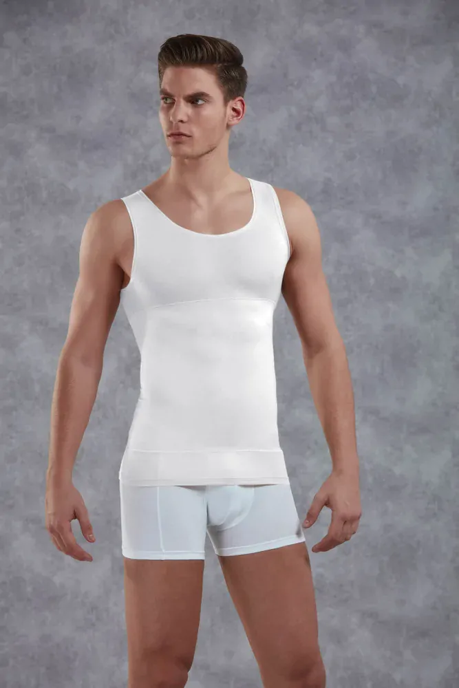 Tielko pánske DOREANSE 5950 sťahovacie L biela, 85% bavlna