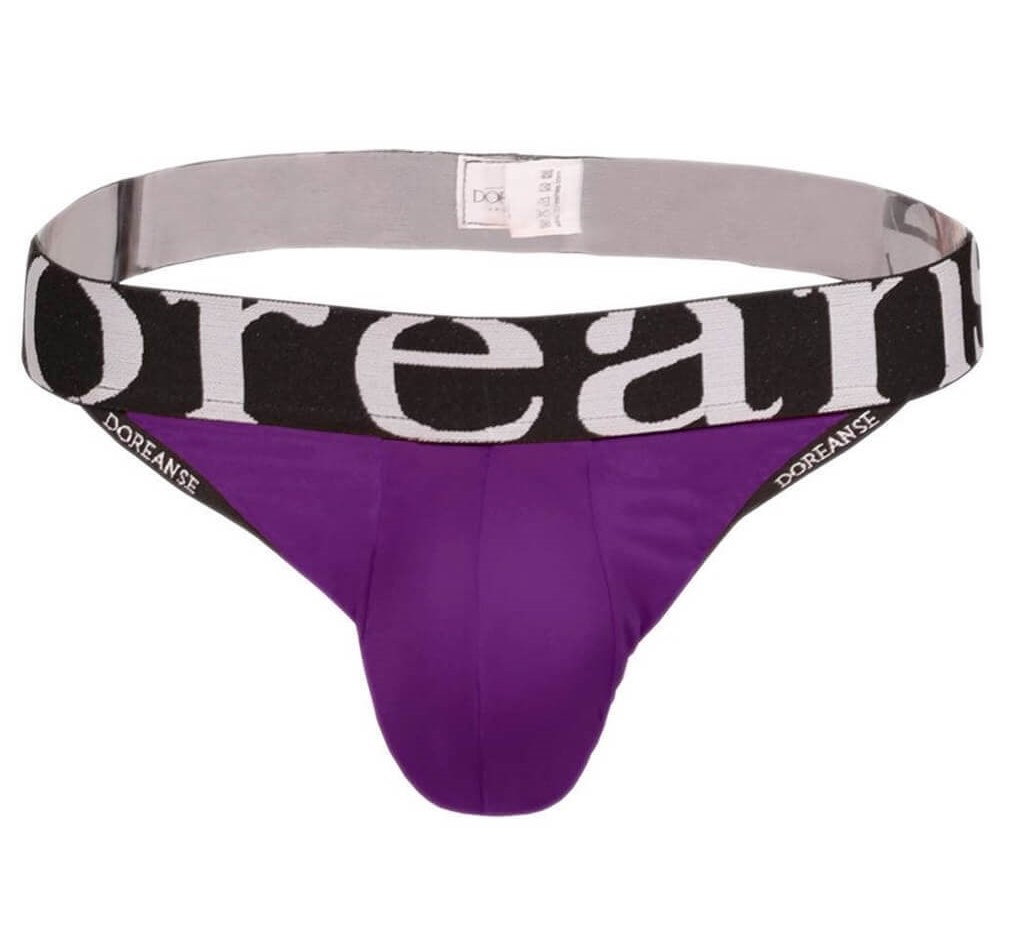 Slipy pánske DOREANSE 1008 jockstrap L fialová