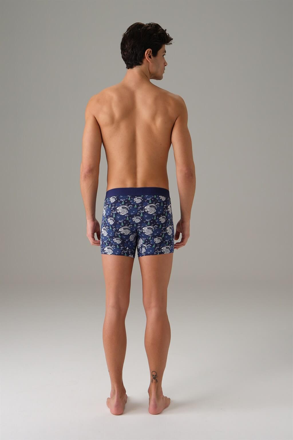 Boxerky pánske DOREANSE 1732 Rabbit XL modrá