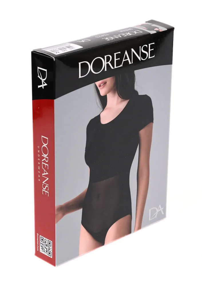 Body dámske DOREANSE 12423 priehľadný spod. M čierna
