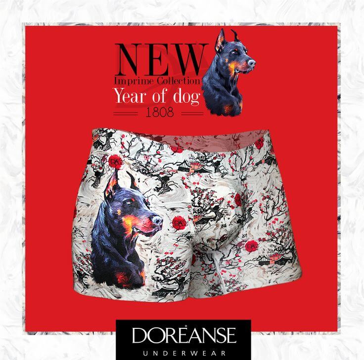Boxerky pánske DOREANSE 1808 Dog